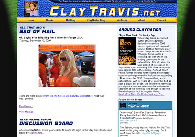 Web development, Clay Travis.