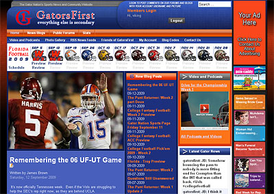 Web development, GatorsFirst.